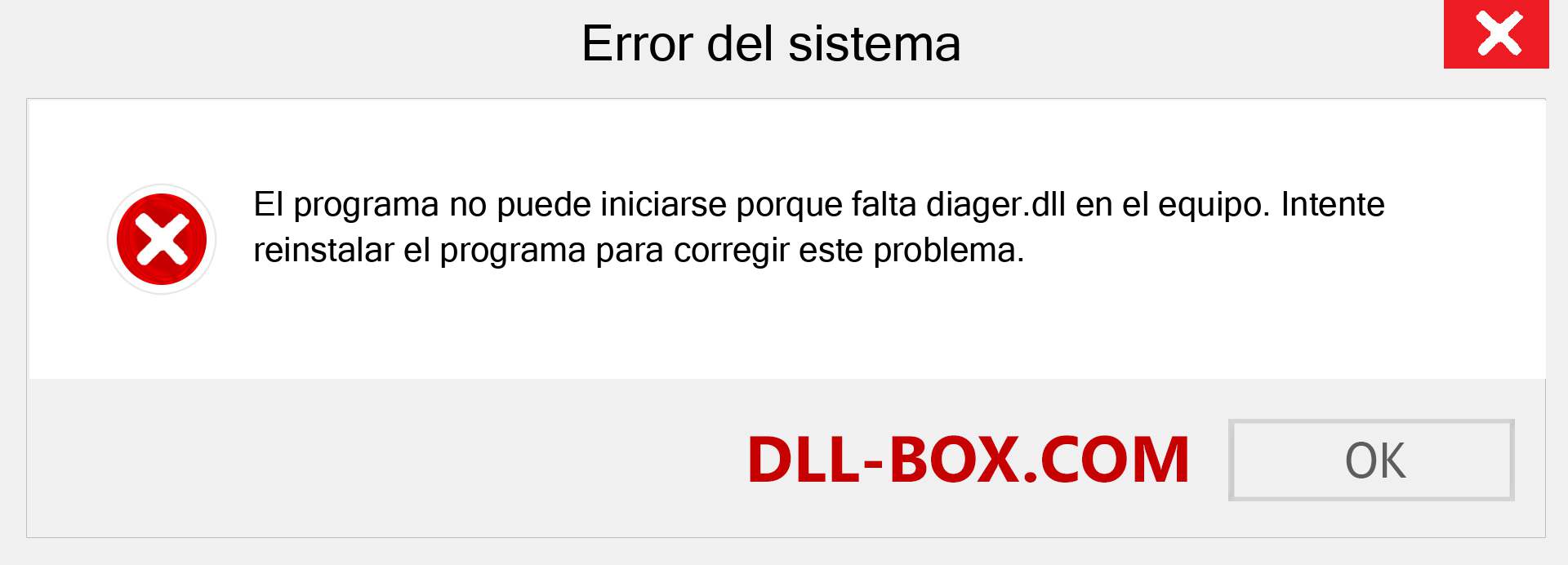 ¿Falta el archivo diager.dll ?. Descargar para Windows 7, 8, 10 - Corregir diager dll Missing Error en Windows, fotos, imágenes